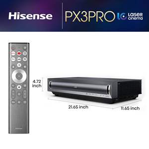 New Global Version Hisense PX3-PRO 3000:1 Contrast 3000 ANSI Lumens 4K Laser <b>Projector</b> Ultra-Short Throw Tri-Color 80–150 Inch - Product Image 4