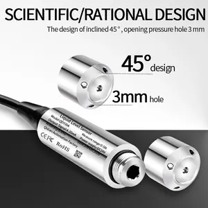 2 मीटर 3 मीटर 5 मीटर रेंज सबमर्सिबल वाटर लेवल सेंसर dc24v पावर <span class=keywords><strong>4</strong></span>-<span class=keywords><strong>20ma</strong></span>/0-10v/0-3.3v rs485 ट्रांसमीटर - Product Image 3