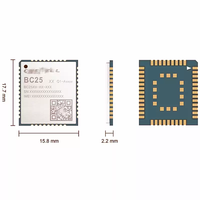 BC25B5PA-04 NB-IoT LTE Cat NB2 B5 B8 B20 B28 850 900 1800 2100MHz Antena GNSS/GPS Pemasangan Permukaan