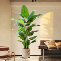 Grande Feuille Verte Plante Verdure Plantes Artificielles Palmier Artificiel Pour Intérieur Chambre Maison Hôtel Décoratif