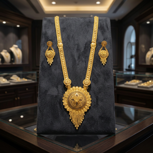 Wholesale Brass 14K 18K 24K Micro Gold Plated Flower Design Women's Wedding <b>Long</b> Fashion <b>Necklaces</b> 24 Inches - Product Image 2
