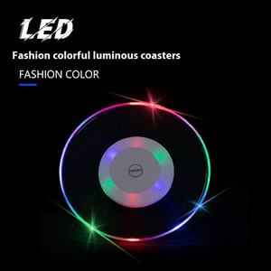 Posavasos Luminoso Acrílico con Logotipo Personalizable, Barra LED Impermeable para Ambiente Festivo, Recuerdos Coloridos para Fiestas - Product Image 2