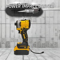 Tournevis électrique à percussion sans balais industriel YLY008, batterie lithium-ion 21V, couple maximal 200 Nm, 3250 tr/min, pour perçage du bois (embout Phillips)