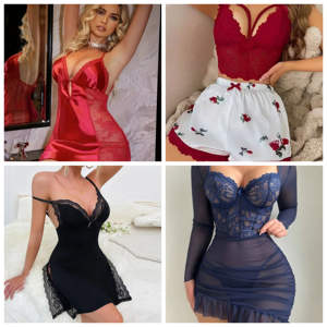 Sexy Durchsichtige Damenunterwäsche mit Offener Schrittpartie und Schleife - Product Image 6