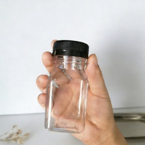 Wholesale 2 oz Plastic Juice <b>Shot</b> <b>Bottles</b> with Caps 4 oz Plastic Reusable <b>Mini</b> Containers for Juice Milk Water - Product Image 2