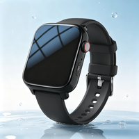 Montre connectée GPS GS20 avec écran AMOLED carré, appels vidéo, suivi de la fréquence cardiaque, de l'oxygène sanguin, de la température corporelle et moniteur de bien-être