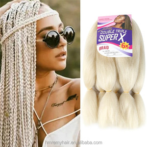 Extensions de cheveux synthétiques Yaki en vrac pour tresses, pré-étirées, <span class=keywords><strong>jumbo</strong></span>, 6X, 400g, pour tressage, vente en gros d'usine à bas <span class=keywords><strong>prix</strong></span> - Product Image 5