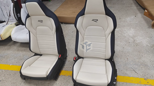 Fundas de Asiento de Coche Personalizadas de Cuero Sintético y Gamuza para <span class=keywords><strong>5</strong></span> <span class=keywords><strong>Plazas</strong></span> para <span class=keywords><strong>Volkswagen</strong></span> Golf, VW Golf, Caddy, Passat B8, Transporter T5, Polo T4 - Product Image 4