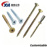 Factory Wholesale DIN7505 Torx Wood Screws Steel Chipboard Screws 70mm 100mm Countersunk Plum Head Fasteners Timber Construction
