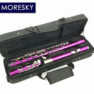 Flûte MORESKY 16 clés Close-C rose avec clé E 609 - Product Image 6