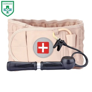 Cinturón de Soporte Lumbar Inflable HOPMED, Color Albaricoque, Talla Única, Dispositivo de Tracción Manual para el Cuidado de la Cintura - Product Image 1