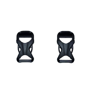 Hebilla de plástico para bolsos, cierre de correa ajustable y duradero, color negro, paquete de 2 - Product Image 1