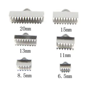 100 Stück Crimp abdeckung Verschluss Schnur End kappe Schnur Band Leder Clip für Schmuck herstellung Lieferungen DIY Halskette Armband Steck verbinder