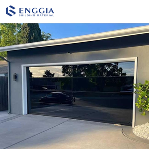 Hiện đại Bán buôn giá tốt tự động công nghiệp cắt hợp kim Nhôm kính cửa nhà để xe màu đen cho ngôi nhà - Product Image 1
