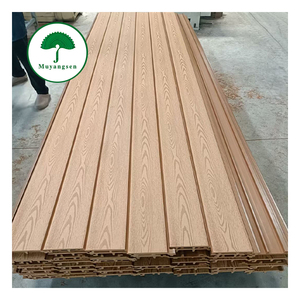 Échantillon gratuit de panneaux muraux extérieurs en composite WPC, aspect bois, <span class=keywords><strong>anti</strong></span>-<span class=keywords><strong>moisissure</strong></span>, sans joint, pour décoration extérieure, revêtement mural pour plafond extérieur - Product Image 1