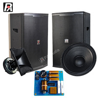 PA-15 Enceintes Stéréo Passives Numériques de 15 Pouces, 500W, Sans Fil, à Commande Vocale, pour Équipement Audio Professionnel de Scène et Fêtes