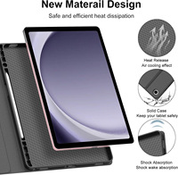 Casing Keyboard nirkabel dapat dilepas magnetis ramping Spanyol untuk Samsung Galaxy Tab A11 Plus 11 inci 2025 A9 Plus 11 "2023