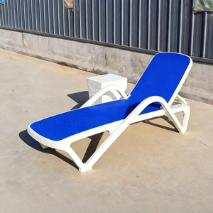 Chaise longue pliante de jardin en plastique pour piscine, hôtel, plage, extérieur - Product Image 6
