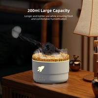 Offre Spéciale 280ml en plastique bureau diffuseur d'huiles essentielles ménage USB ultrasons LED canon méduse arôme humidificateur diffuseur