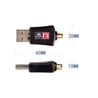 Adaptador wifi USB con antena externa 802.11n, dongle stick de 300Mbps
