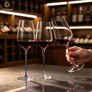 Calici da Vino in Cristallo da 14.4 oz con Stelo Colorato, Bicchieri Universali per Cabernet, Merlot, <span class=keywords><strong>Chardonnay</strong></span>, Calici Eleganti - Product Image 6