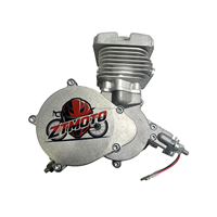 Motore a benzina Ztmoto con cilindro rivestito in Nikasil per biciclette a 2 tempi, set motore MZ65 con scarico silenzioso, carburatore PHBG21mm, 85cc di potenza.