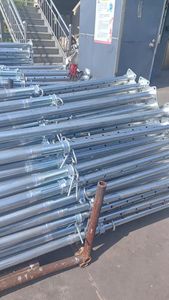 Système de façade modulaire en acier En12811, construction de cadre Layher multidirectionnelle, échafaudage Ringlock <span class=keywords><strong>Altrad</strong></span>, entrepôt, atelier - Product Image 4