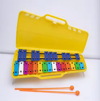 High Quality Professional Metallophone for Kids Stainless Iron Educational Instrument 15 Scales Easy Carrying Colorful Yong Xin