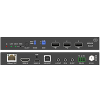 Extenseur USB-C 18 Gbps sur HDBaseT 3.0, audio bidirectionnel IR/RS-232, USB 2.0, portée 328 pieds/100 m, 24 V POC, réduction de résolution 4K 1080p