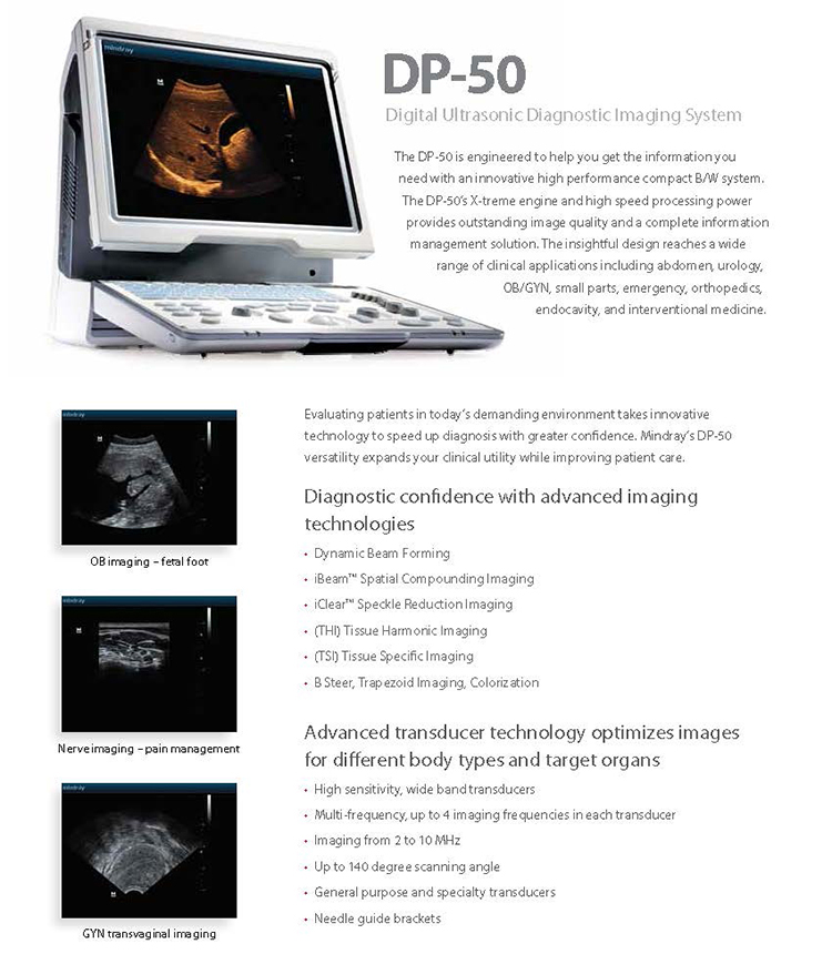 Mejor precio máquina de diagnóstico de diagnóstico médico digital mindray dp 50 terapia física