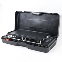 Réchaud à gaz de camping portable personnalisé en gros Réchaud à gaz butane en acier inoxydable à double brûleurs Réchaud de camping en plein air