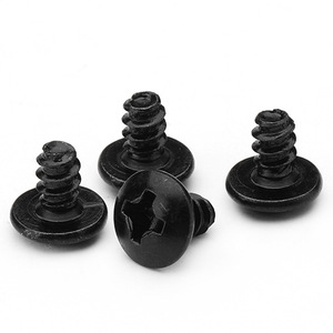 Vis autotaraudeuses à tête Phillips noire M3 M3.5 M4, tête plate, métriques, en acier au carbone, qualité industrielle, grade A, niveau 4.8 - Product Image 3
