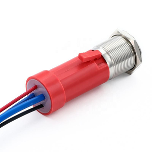 Saklar Tombol Tekan Kepala Datar LED RGB Logam Anti Air 19mm dengan Pengunci Otomatis dan Tidak Mudah Rusak - Product Image 4