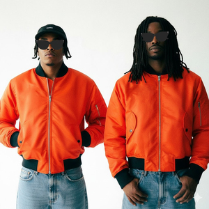 Giacca Bomber Varsity con Zip in Cotone Pesante Patchwork Personalizzata dal Produttore per Uomo - Product Image 1