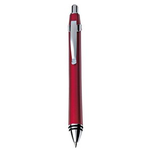 Penna a Sfera in Metallo Rossa con Logo Personalizzato, Click Sportivo, Corpo Novità 0.5mm-1.0mm Nero, Ideale per Sport e Regali - Product Image 1