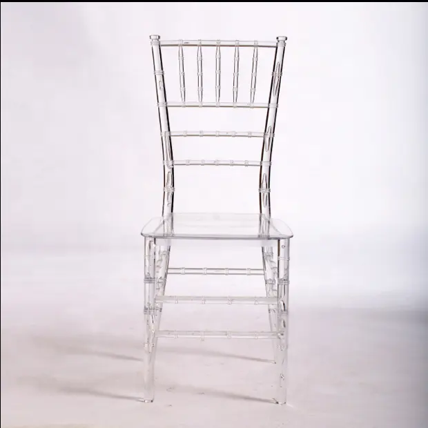ที่มีคุณภาพสูงซ้อนโลหะคริลิคใสChiavariเก้าอี้ทิฟฟานี่เก้าอี้จัดงานแต่งงาน