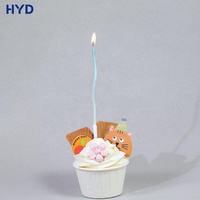 Velas Metálicas Curvas Delgadas para Decoración de Pasteles, Hechas a Mano, No Tóxicas, Certificadas por la FDA/FCM/ROHS, OEM/ODM, al por Mayor