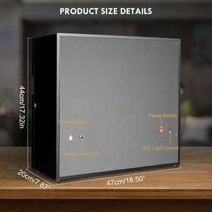 Chất Lượng Cao Đàn Piano Màu Đen Quỹ đạo Đồng Hồ Bằng Gỗ Hộp 6 + 8 Khe Cắm Xem Winder Hộp Tự Động Với Lưu Trữ Ngăn Kéo 3 Trong 1 Bằng Sáng Chế Thiết Kế - Product Image 3