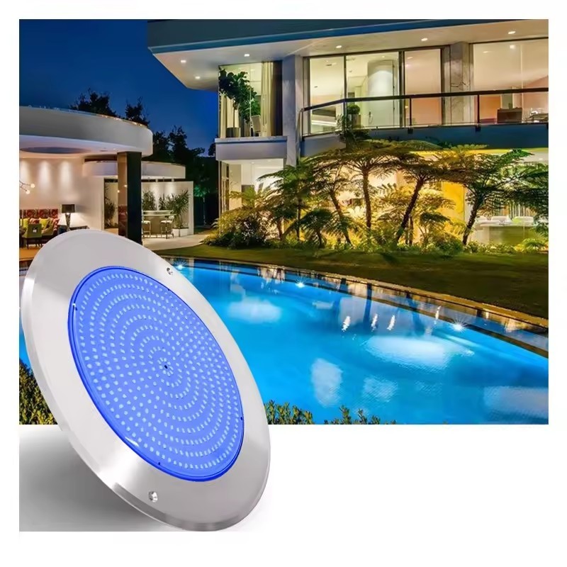 Ultra-Slim 7.5mm RGBW LED Pool Light IP68 Waterproof Surface Mounted Lamp for Old Pool Renovation Resin Filled No-Leak Design
