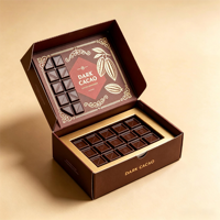 Boîte d'emballage pour chocolat personnalisée OEM ODM avec logo, boîte cadeau en carton ondulé de luxe pour chocolat et confiserie