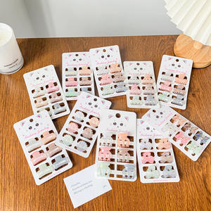 Venta al por Mayor de Juego de 6 Pinzas para el Cabello de Colores Pastel, Mini Pinzas de Plástico para el Cabello, Varias Formas, Pinzas para el Cabello para Niños - Product Image 3