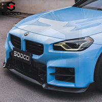 Kit Carrosserie Style AD en Fibre de Carbone Sec pour BMW G87 M2 : Lame de Pare-chocs Avant, Grille, Splitter, Jupes Latérales, Diffuseur Arrière, Spoiler et Accessoires
