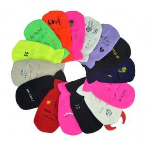 Custom Design ricamo Logo passamontagna moto 3 fori Full Face Knit Ski Mak Beanie passamontagna cappello maschera da sci - Product Image 4