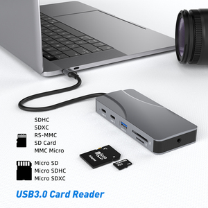 Rocketek Bộ chuyển đổi đa cổng USB C Hub 11 trong 1 với đầu đọc thẻ TF SD HDMI 4K 60Hz 3.0 Cổng kết nối tốc độ cao 5 Gbps - Product Image 6