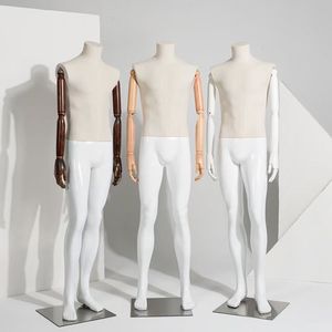 Giá Tốt Nhất Cao End Không Đầu Cơ Bắp Bằng Gỗ Có Thể Điều Chỉnh Cánh Tay Người Đàn Ông Giá Rẻ Nhất Mô Hình Nhựa Nam Mannequin Cho Bán - Product Image 2