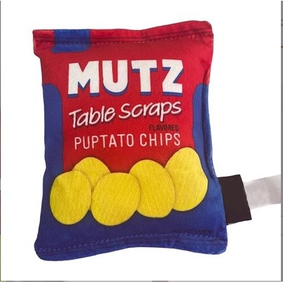Jouet en forme de chips de grande taille qui fait du bruit.