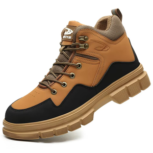 Steel Toe <b>Work</b> <b>Boots</b> for <b>Men</b> Puncture Proof Lightweight Waterproof Safety Shoes for <b>Men</b> Leather <b>Work</b> Shoes Protective Footwear - Product Image 4
