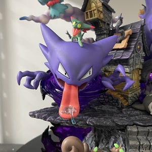 Ensemble de figurines de collection Pokémon, série d'œufs de type fantôme, Gengar, scène GK, avec base de <span class=keywords><strong>maison</strong></span> hantée pour collectionneurs - Product Image 3