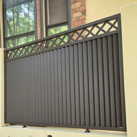Vente Flash : Panneaux de Clôture Décoratifs Extérieurs Modernes en Aluminium à Persiennes Métalliques, Volets Métalliques pour Fenêtre