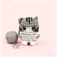 Kit de crochet populaire pour figurine de chat mignonne, amigurumi au design original, cadeau pour les amateurs de loisirs créatifs, fait main pour offrir, peluche en fil DIY